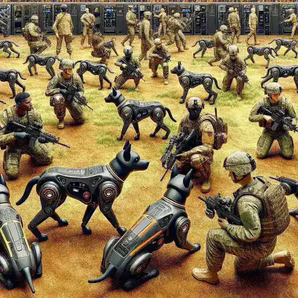 U.S. Army Testing Robotic Canine Units in Training Simulations